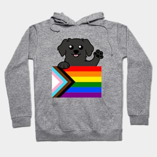 Love is Love Puppy - Black Hoodie